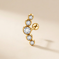 Arc single earring, extra-small framing