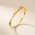 Roman Gold-Plated Bangle, smaller framing