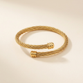 Twist Gold-Plated Cuff, smaller framing